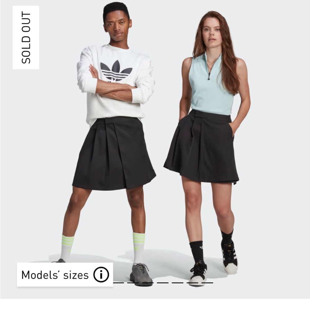 NWT Adidas gender neutral skirt size small